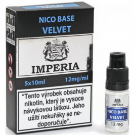 Nikotinová báze CZ IMPERIA Velvet 5x10ml PG20-VG80 12mg