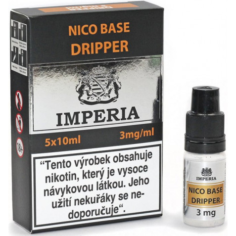 Nikotinová báze CZ IMPERIA Dripper 5x10ml PG30-VG70 3mg