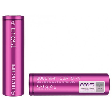 Efest baterie typ 20700 3000mAh 30A