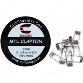 Coilology MTL Clapton předmotané spirálky Ni80 0,92ohm 10ks